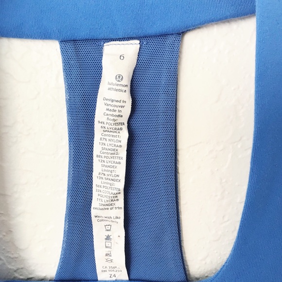 Lululemon Beachy Floral Porcelain Scoop Neck Tank - Picture 3 of 5